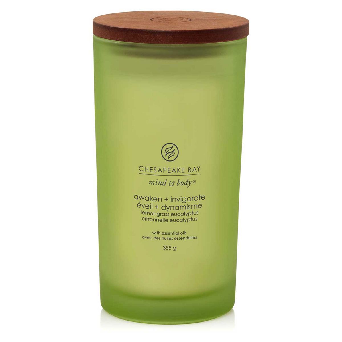 Chesapeake Bay Large Candle Awaken And Invigorate Lemongrass Eucalyptus 355g