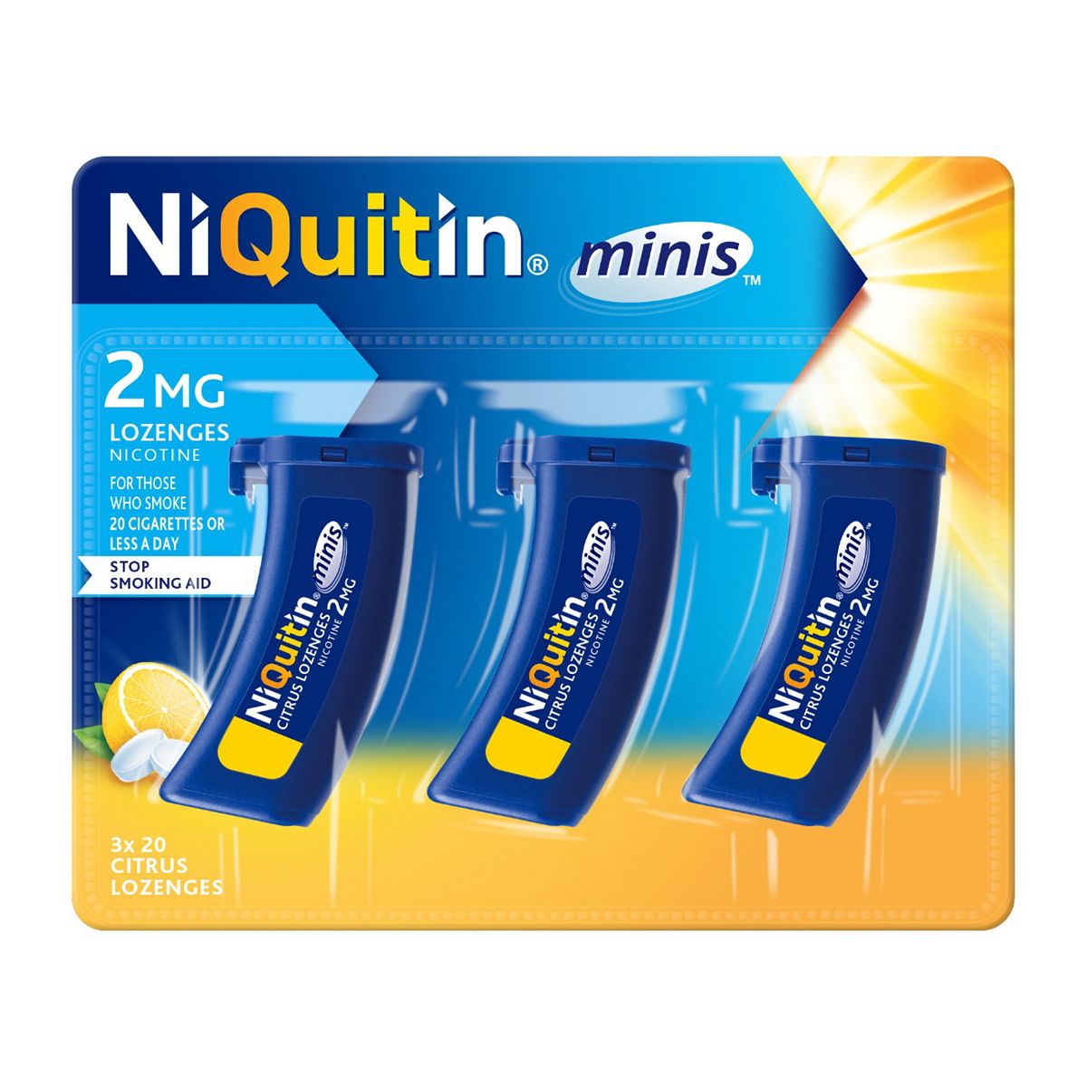 Niquitin Minis Citrus 2Mg Lozenges - 60