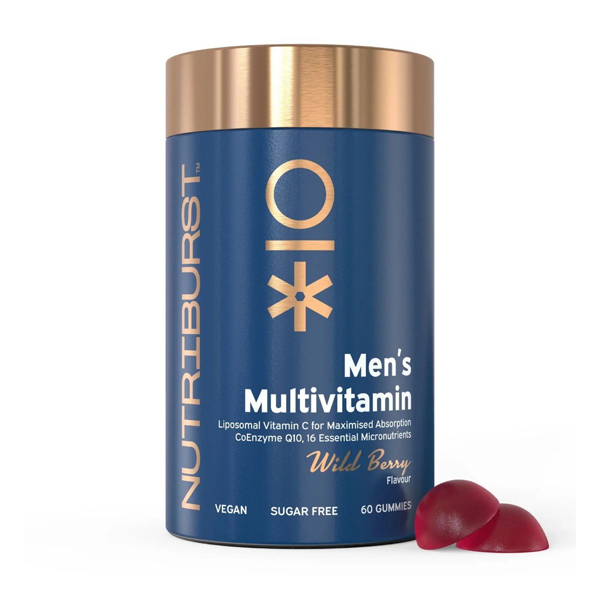Nutriburst Men's Multivitamin Vitamin Gummies Wild Berry - 60