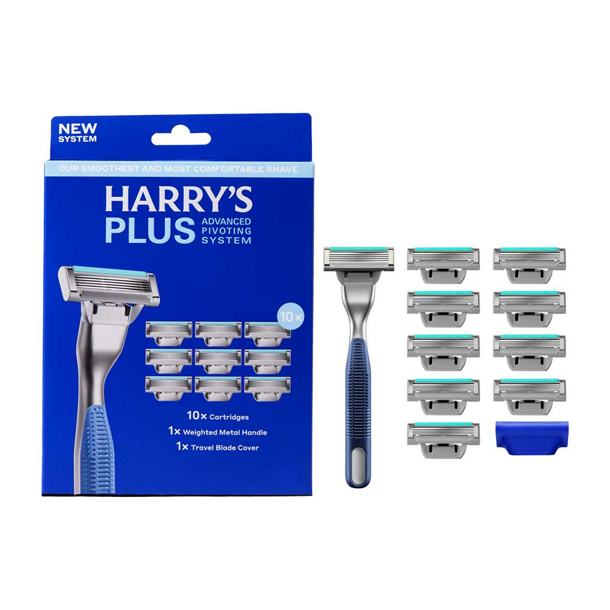 Harry's Plus Razor And 10 Blades Tide Set