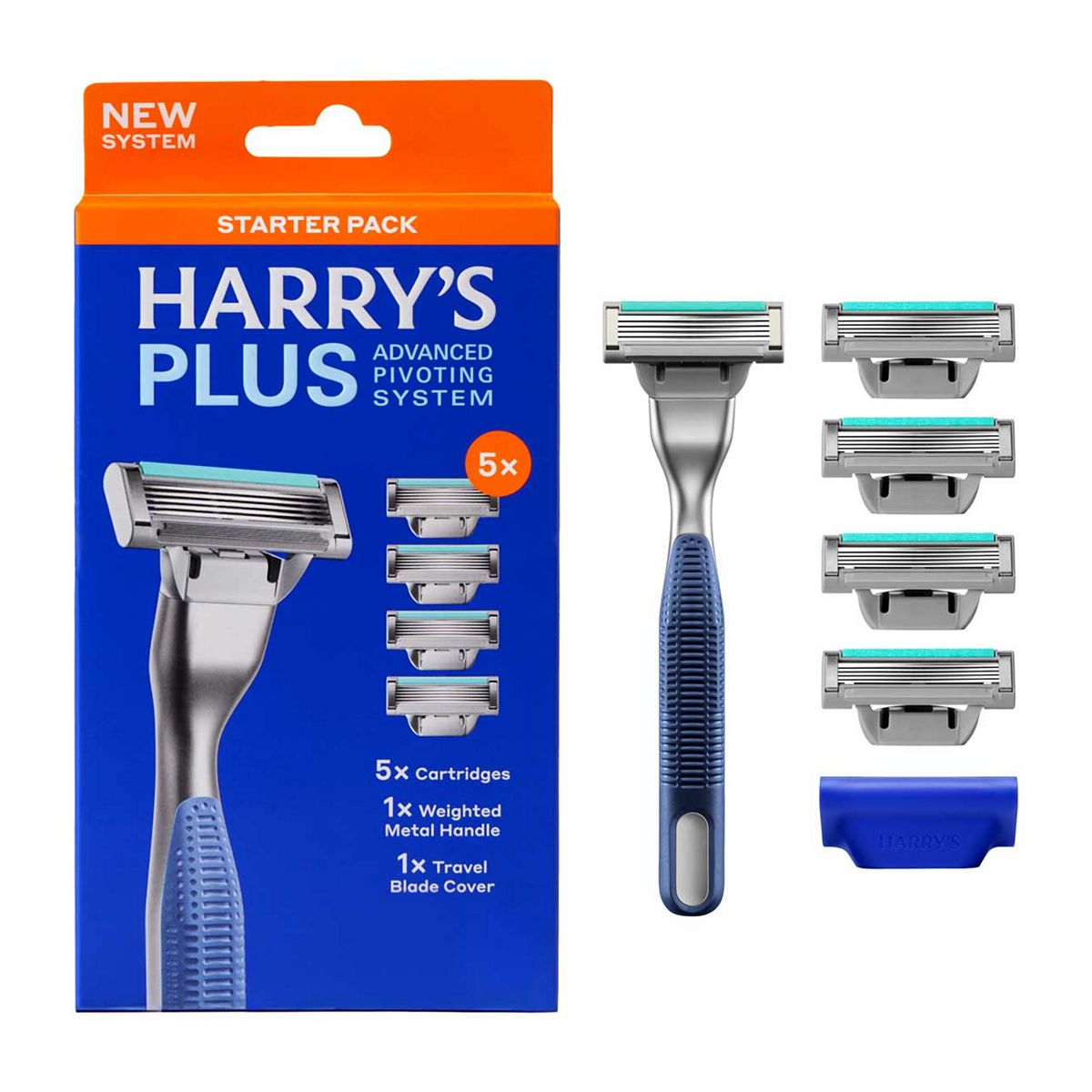 Harry's Plus Razor And 5 Blades Tide Set