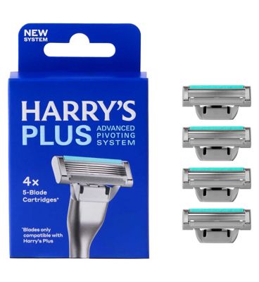 Harry's Plus Razor Blade Cartridges 4s - Boots