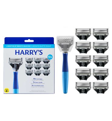 Harry's Razor and 10 Blades Indigo Set - Boots