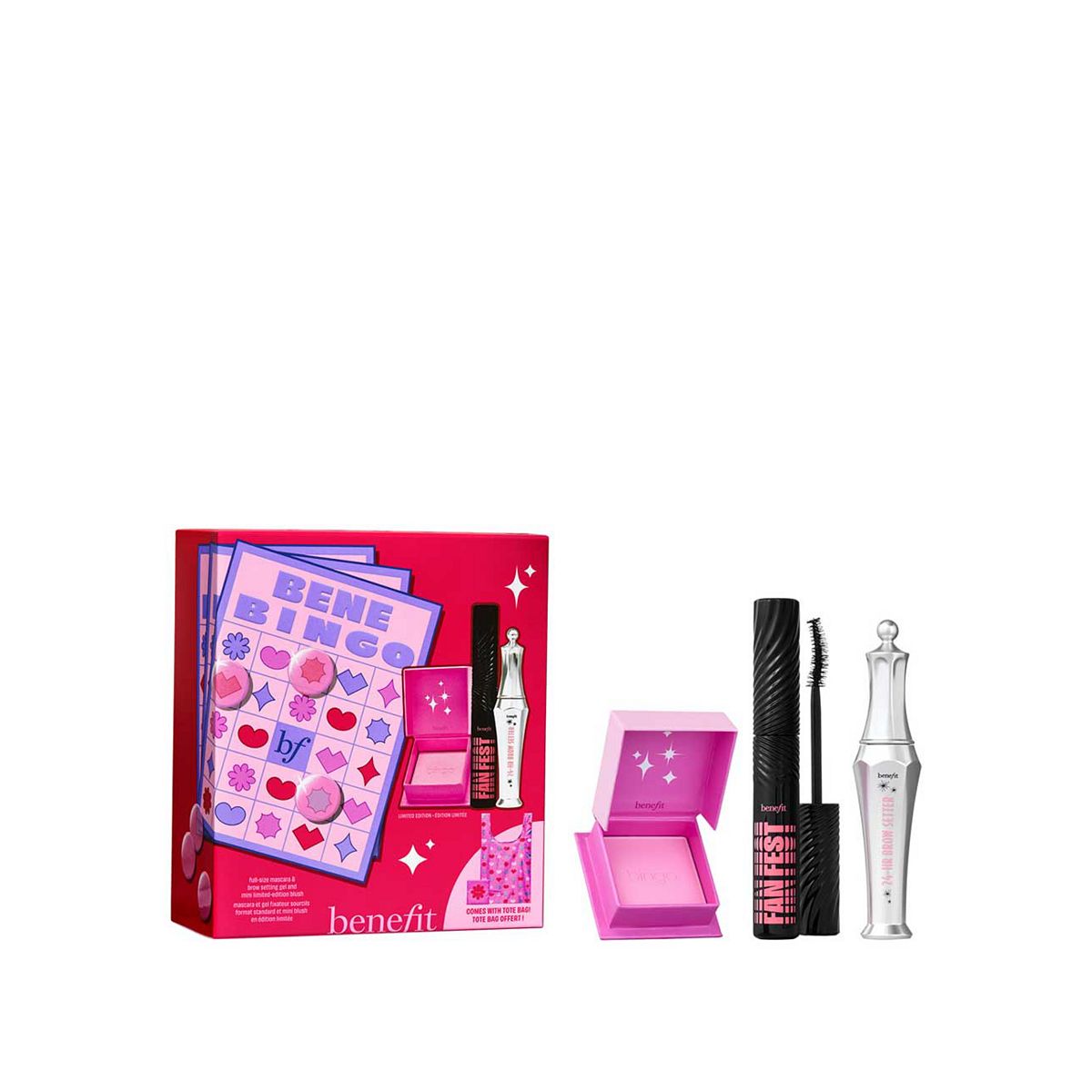 Benefit Benebingo Mascara, Brow & Limited Edition Blush Makeup Gift Set