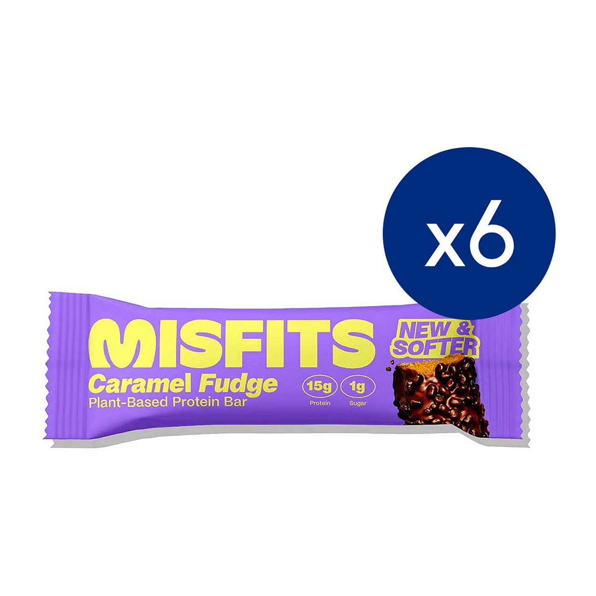 Misfits Caramel Fudge Protein Bar 50G 6S