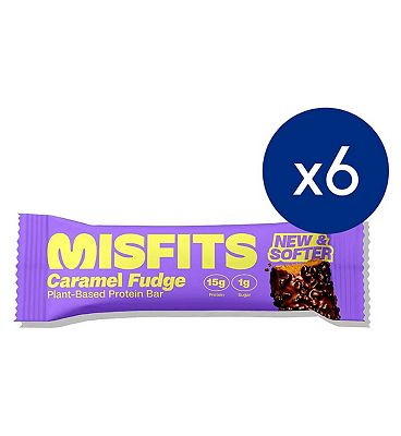 Misfits Caramel Fudge Protein Bar 50g 6s