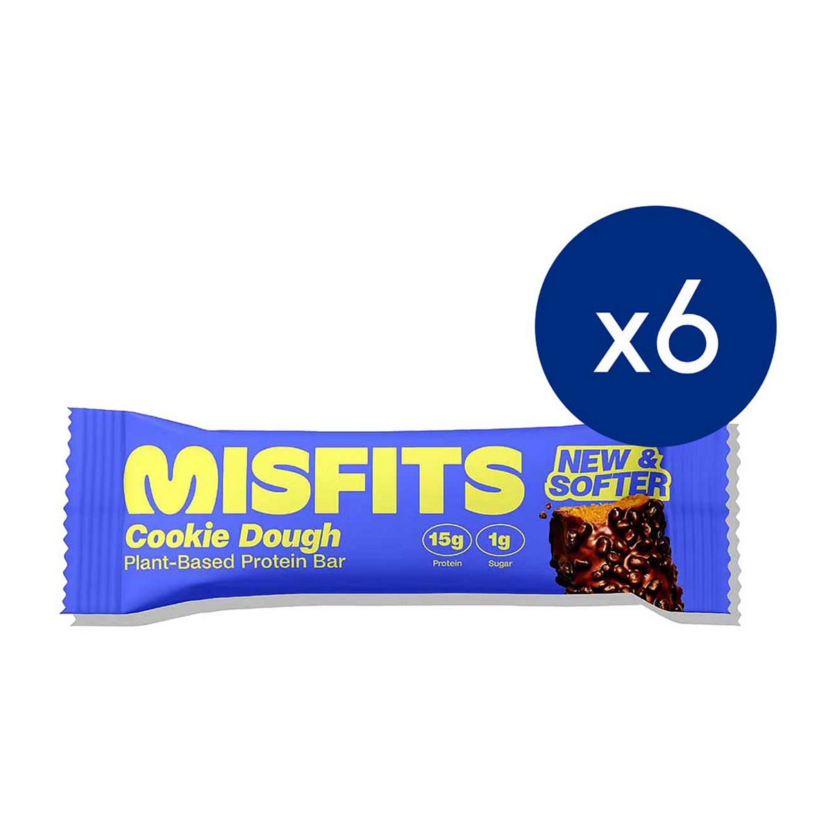 Misfits Cookie Dough Protein Bar 50G 6S