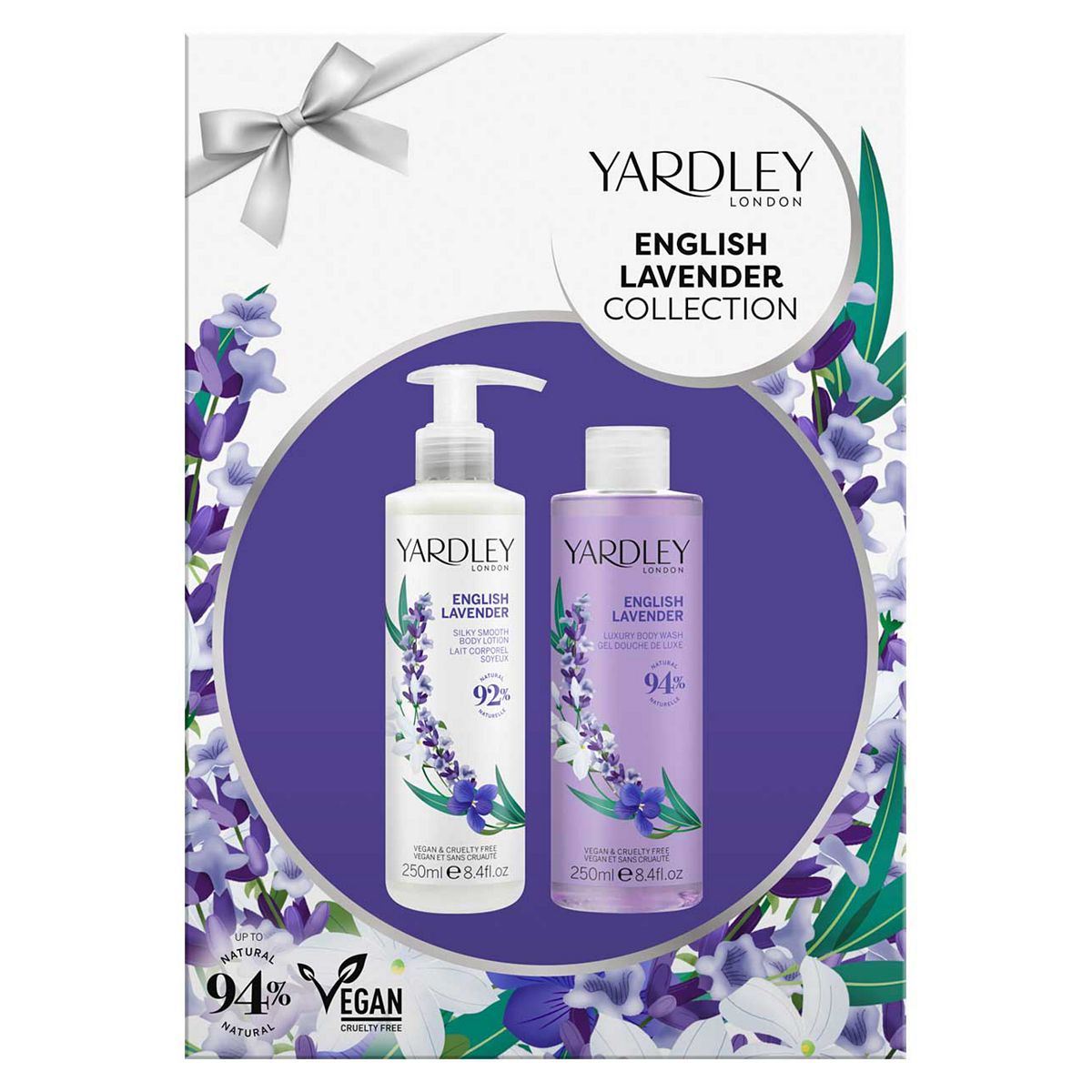 Yardley English Lavender Body Wash And Lotion Set 2 X250 ml, 250ml