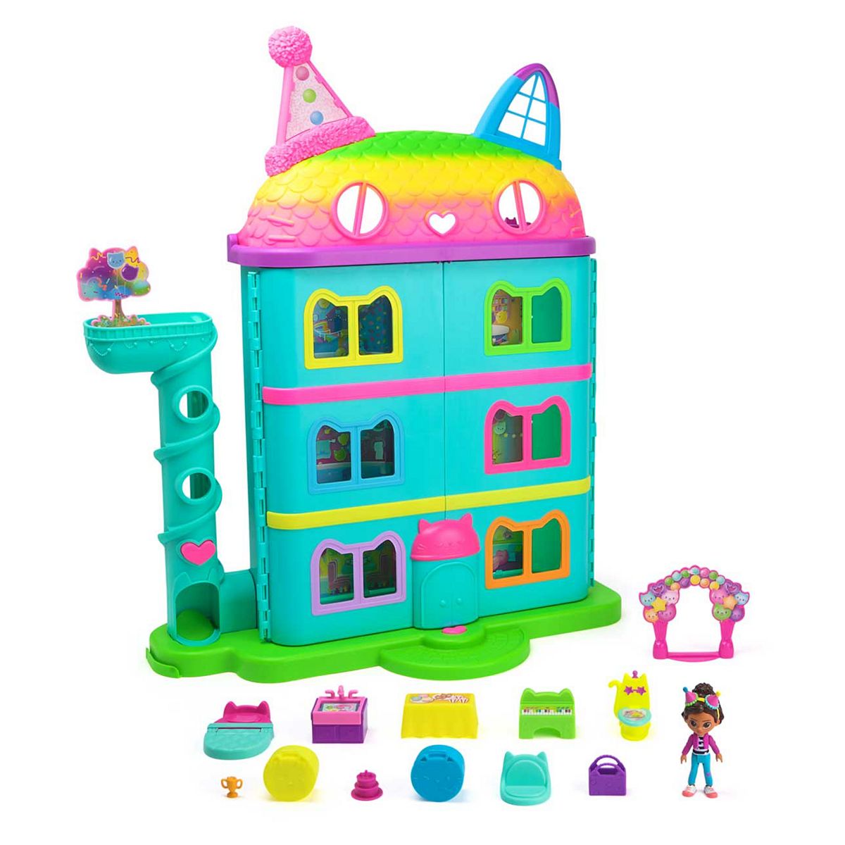Gabby's Dollhouse Spinmaster Purrfect Celebration Dollhouse Playset