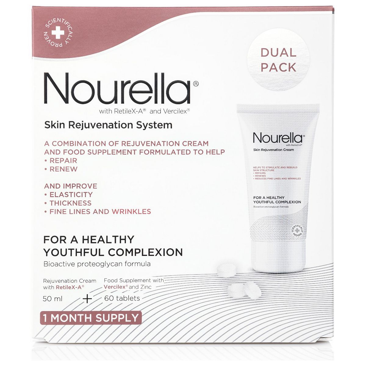 Nourella Skin Rejuvenation System 50Ml Cream And 60 Tablets Set