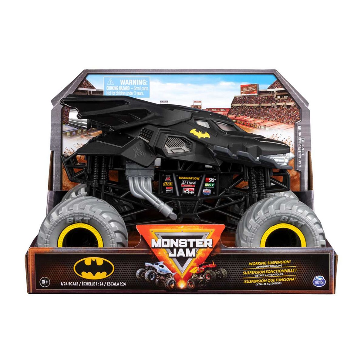 Monster Jam Spinmaster 1 24 Batman Die Cast Solid Vehicle
