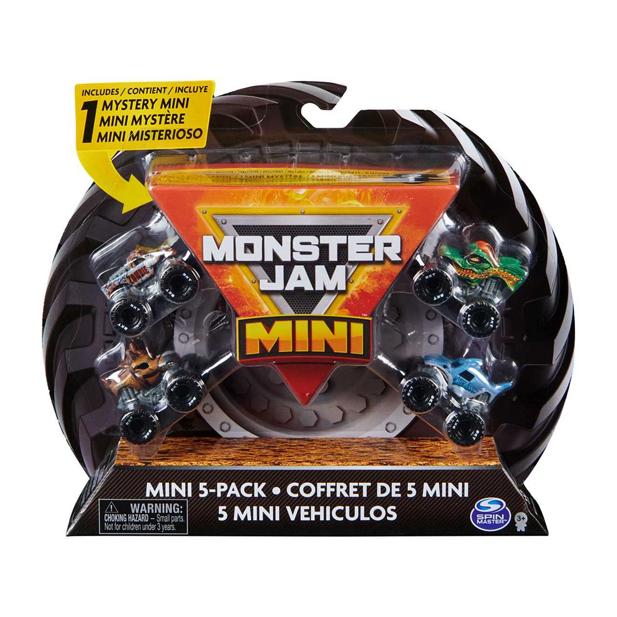 Monster Jam Spinmaster Minis 5 Pack Playset
