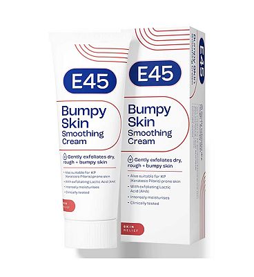 Click to view product details and reviews for E45 Bumpy Skin Smoothing Cream 100g.
