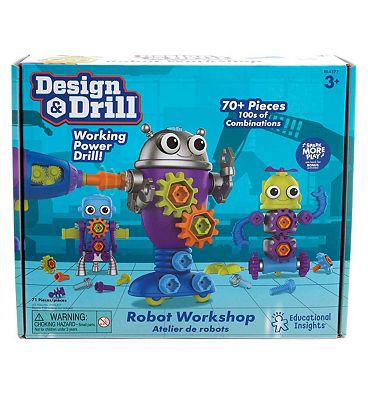 Learning Resources Design & Drill Robot Workshop Playset