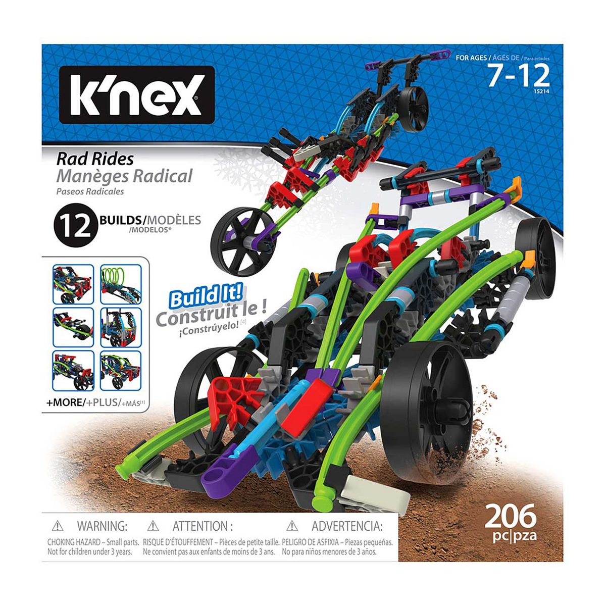 K'nex Basic Fun Rad Rides 12 In 1 Building Playset