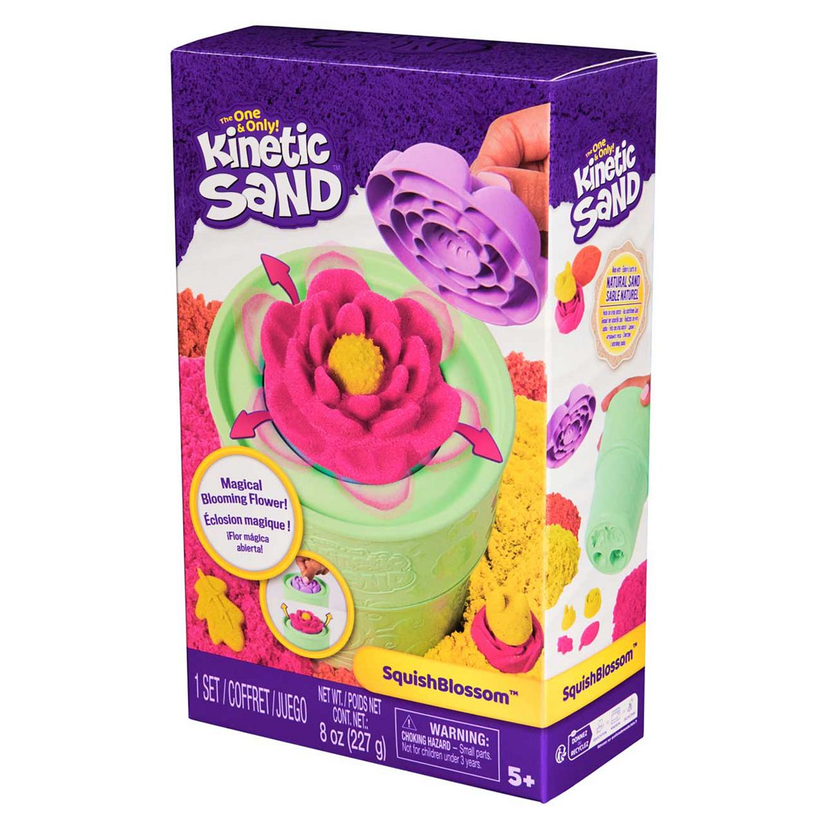 Kinetic Sand Spinmaster Squishblossom Playset