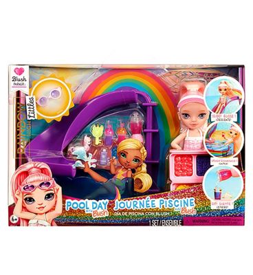 Rainbow High Little Pool Day with Blush Playset Boots