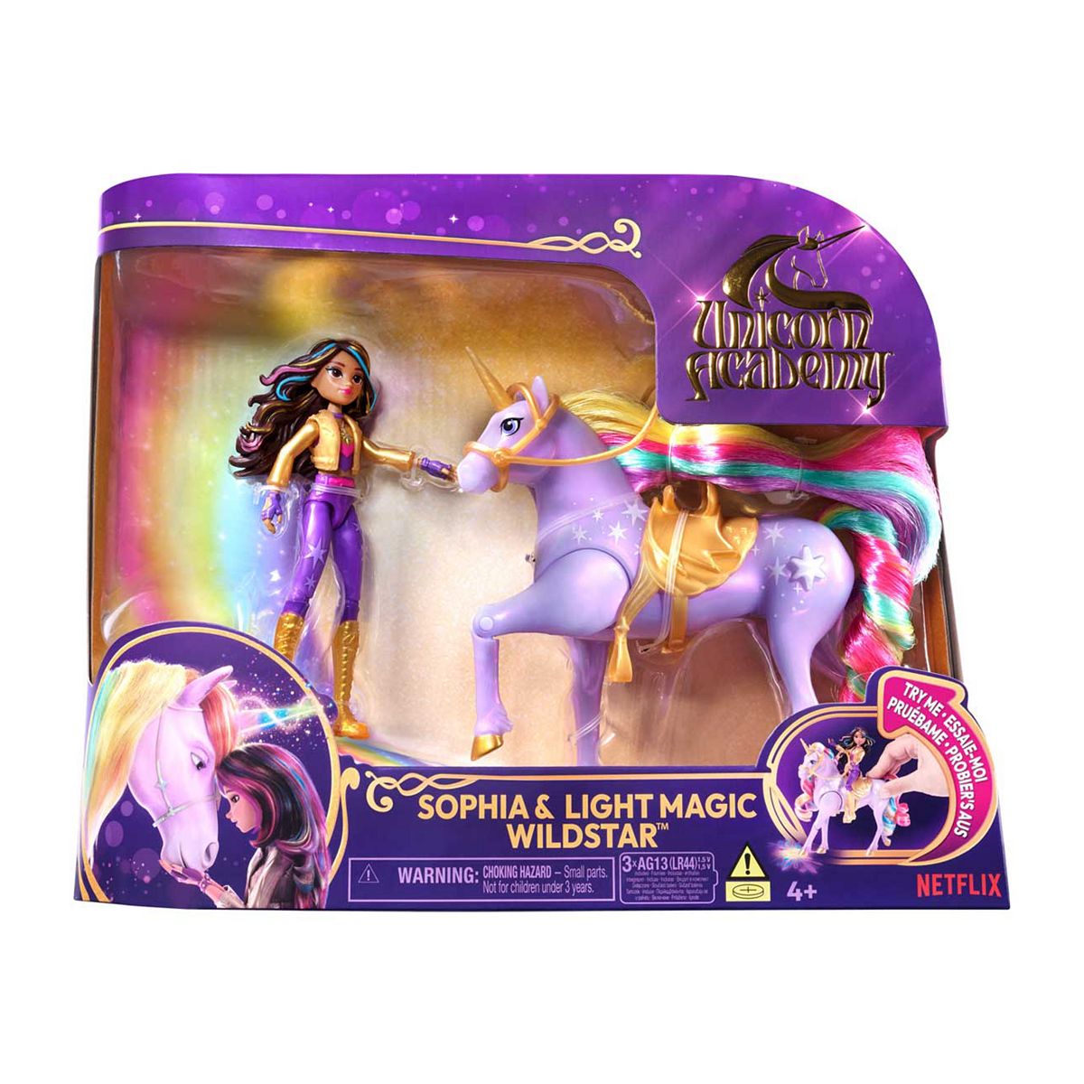 Unicorn Academy Spinmaster Sophia & Lightmagic Wildstar Doll