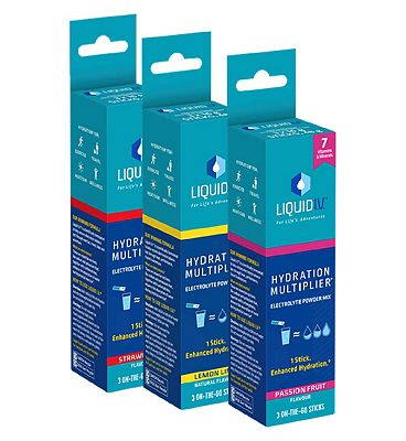 Liquid IV Mixed 9 Stick Bundle - Lemon Lime, Passion Fruit & Strawberry