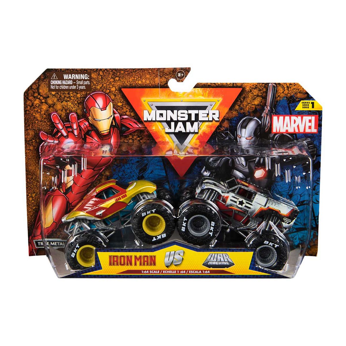 Monster Jam Spinmaster Marvel 1 64 Die Cast 2 Pack Vehicle