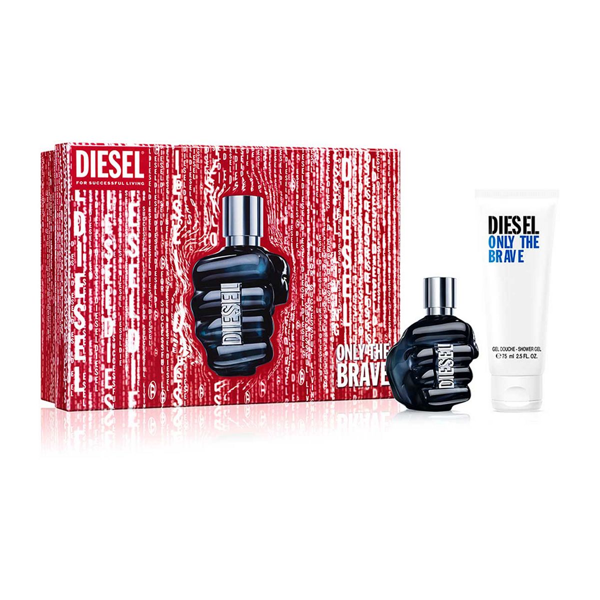 Diesel Only The Brave Eau De Parfum Duo Gift Set 50Ml & 75Ml Shower Gel Br/>