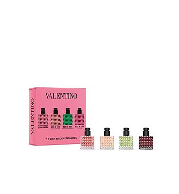 Valentino Born In Roma Donna Eau De Parfum , Coral Fantasy , Green Stravaganza & Donna Intense Giftset, 6ml