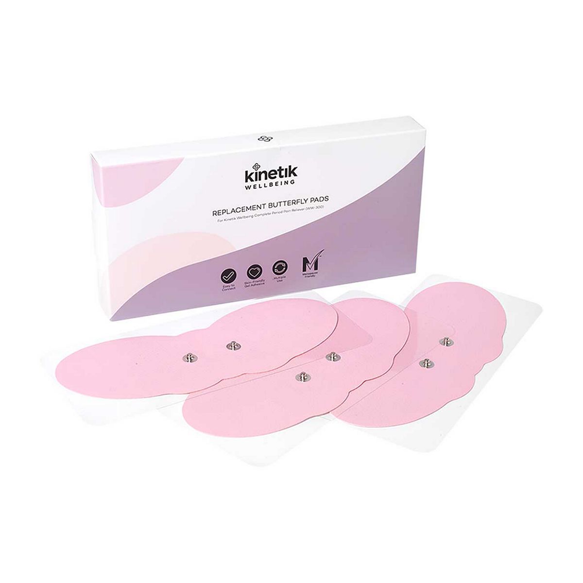 Kinetik Wellbeing Replacement Tens Butterfly Pads For Ww-300