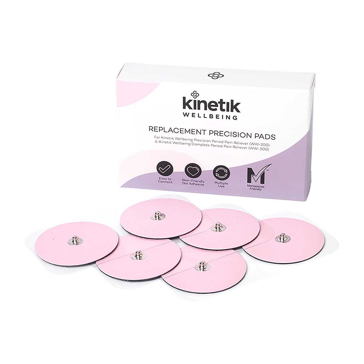 Kinetik Wellbeing Tens Replacement Precision Pain Reliever Pads For Model Ww-200