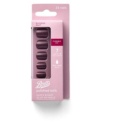 Click to view product details and reviews for Boots False Nail Blushing Jelly X24.