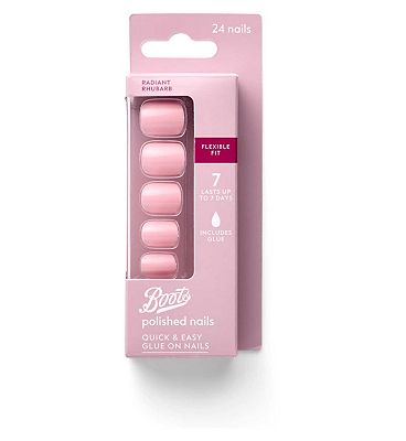 Click to view product details and reviews for Boots False Nail Radiant Rhubarb X24.
