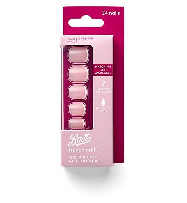 Click to view product details and reviews for Boots False Nail Classic French Nails X24.