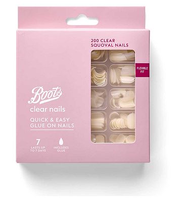 Click to view product details and reviews for Boots False Nail Clear Squoval Nail 200s.