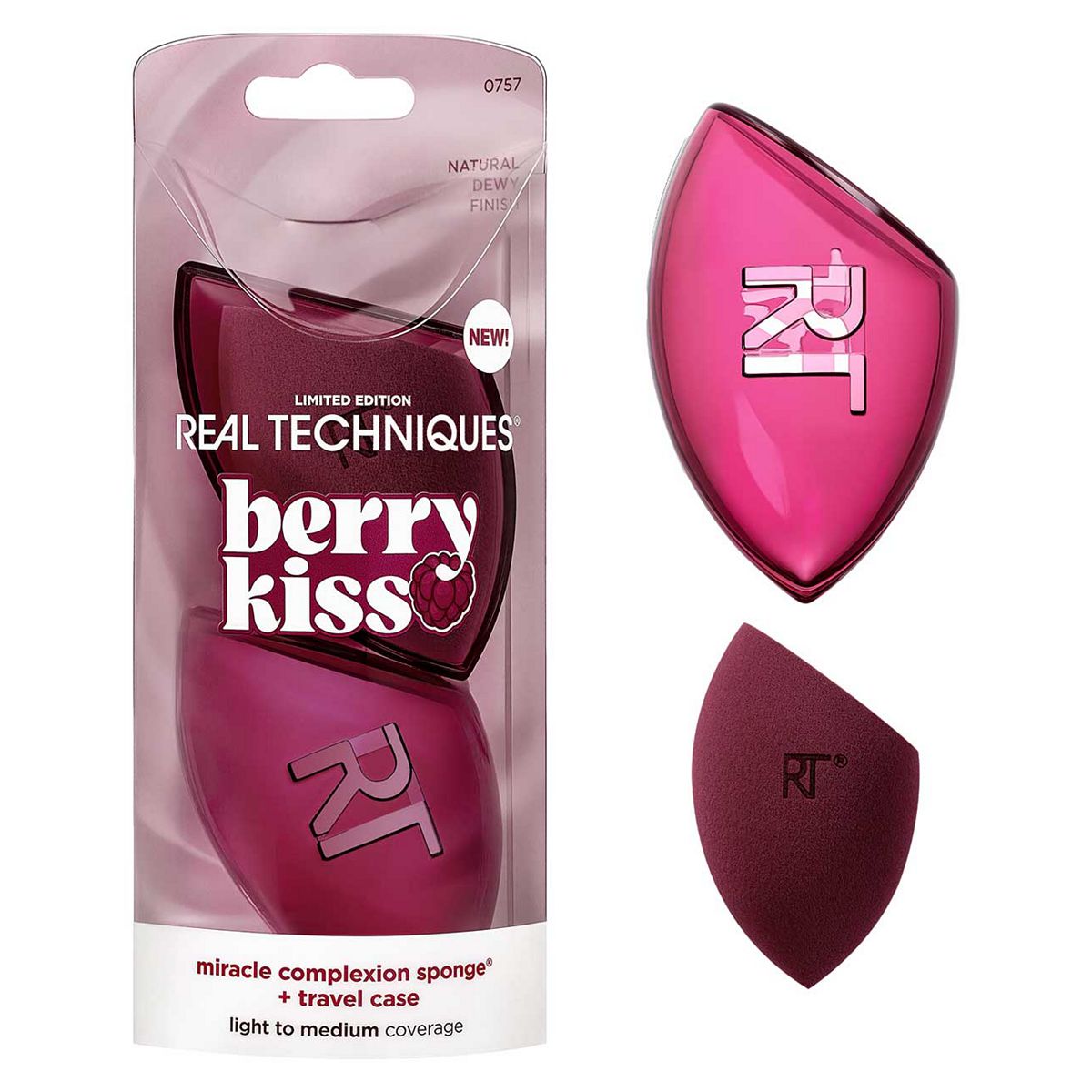 Real Techniques Berry Kiss Limited Edition Miracle Complexion Sponge & Case