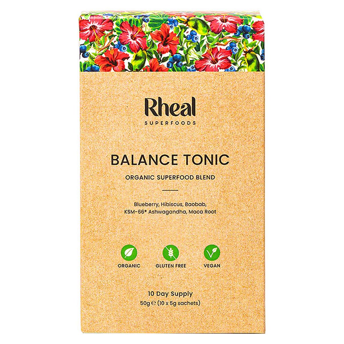 Rheal Superfoods Ltd Rheal Superfoods Organic Balance Tonic Powder Sachets 5G 10S