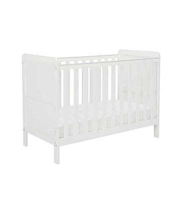Babymore Caro Urban Mini Cot Bed White