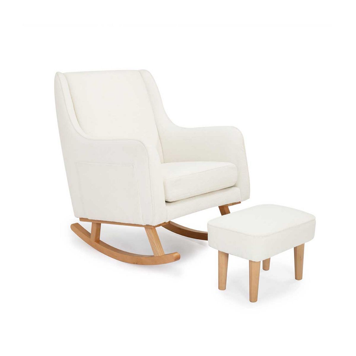 Babymore Ida Nursing Chair With Stool Boucle Set