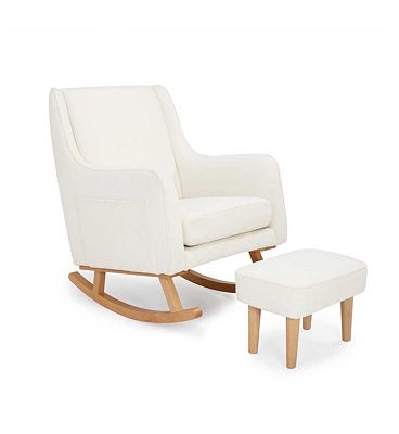 Babymore Ida Nursing Chair with Stool Boucle Set