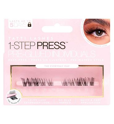 Tatti Lashes Pre-Glued Everyday Mapped Individual Lashes Clusters 10s