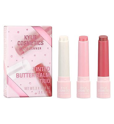 Click to view product details and reviews for Kylie Cosmetics Tinted Butter Balm Trio Gift Set.