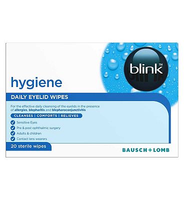 Click to view product details and reviews for Blink Hygiene Daily Eye Lid Sterile Wipes 20s.