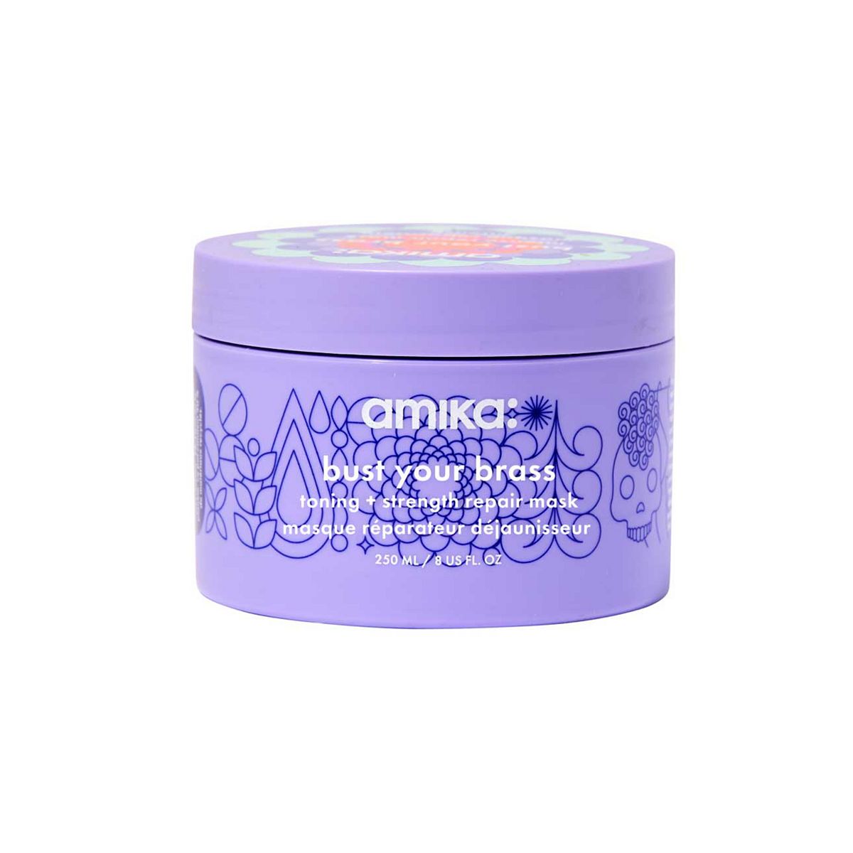 Amika Bust Your Brass Cool Blonde Intense Repair Mask250 ml, 250ml