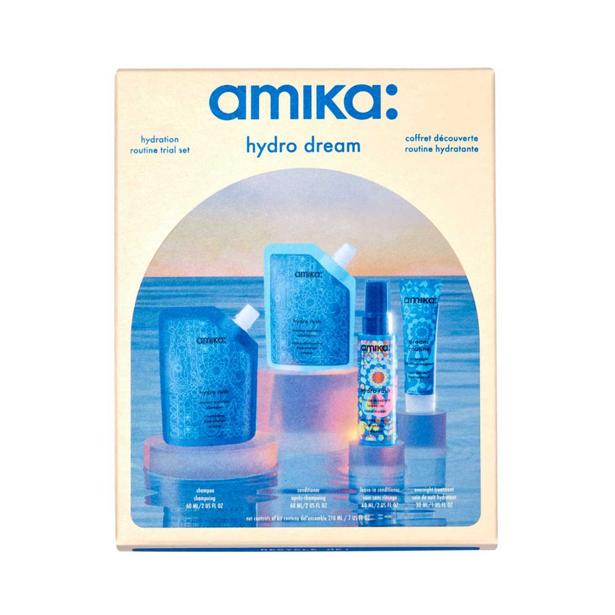 Amika Hydro Dream Hydration Routine Trial Set 210ml