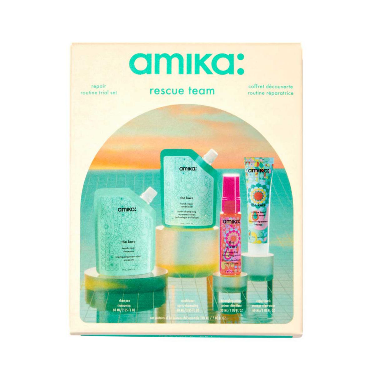 Amika Rescue Team Hair Routine Trial Set 210ml