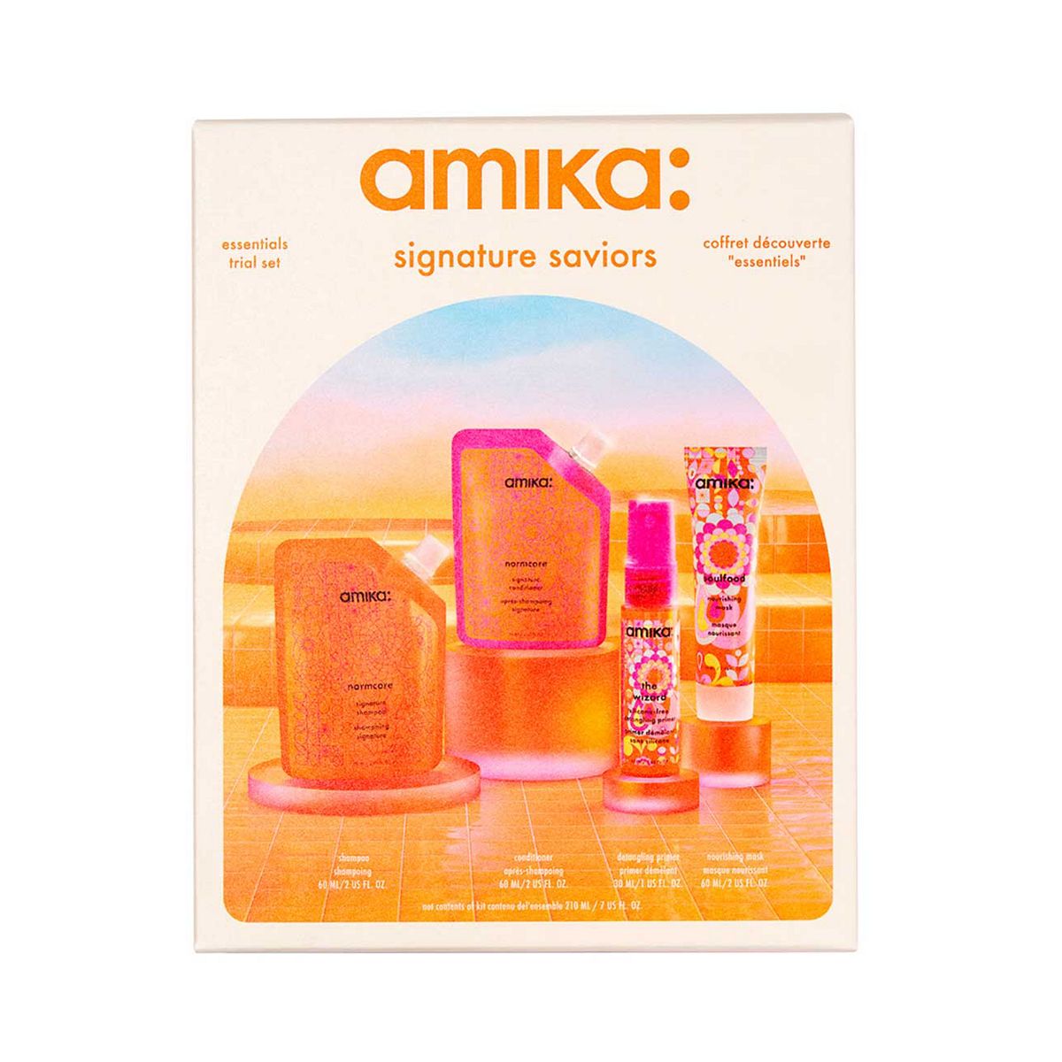 Amika Signature Saviors Routine Trial Set 210ml