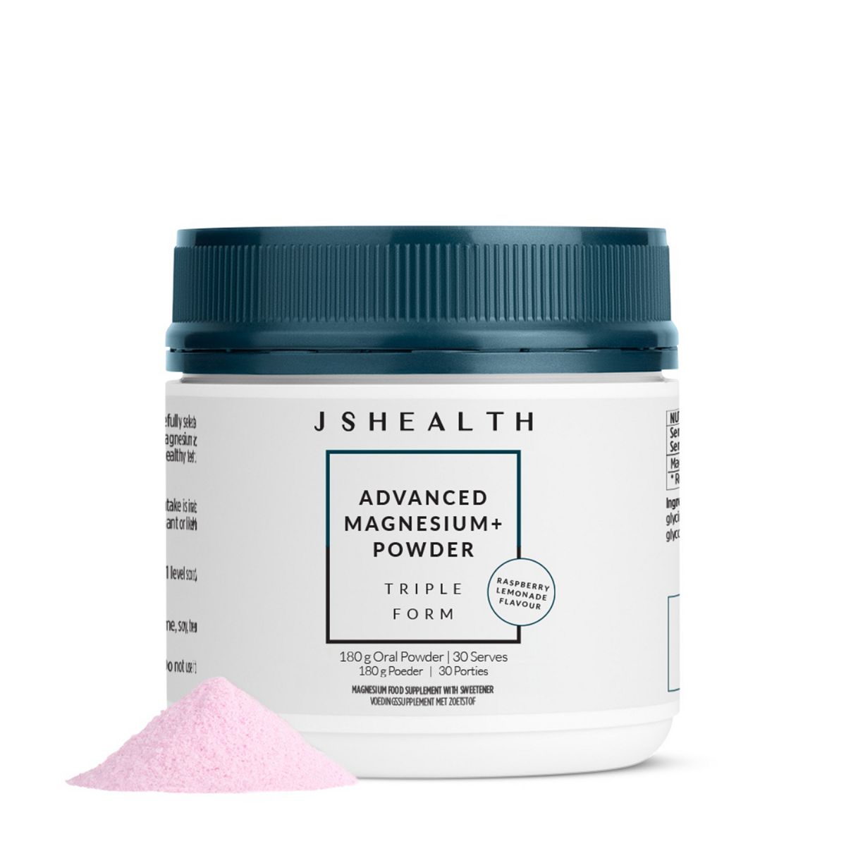 JSHealth Vitamins Advanced Magnesium+ Powder Triple Form 180g