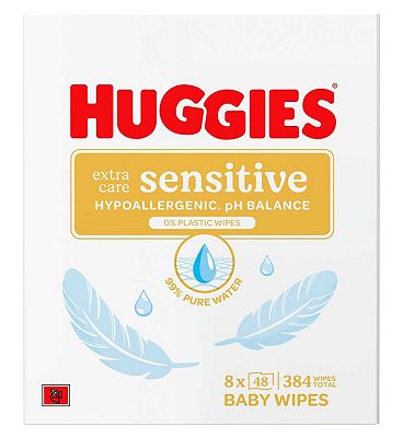 Baby Wipes Extra Care Sensitive 8 Pack 8x48