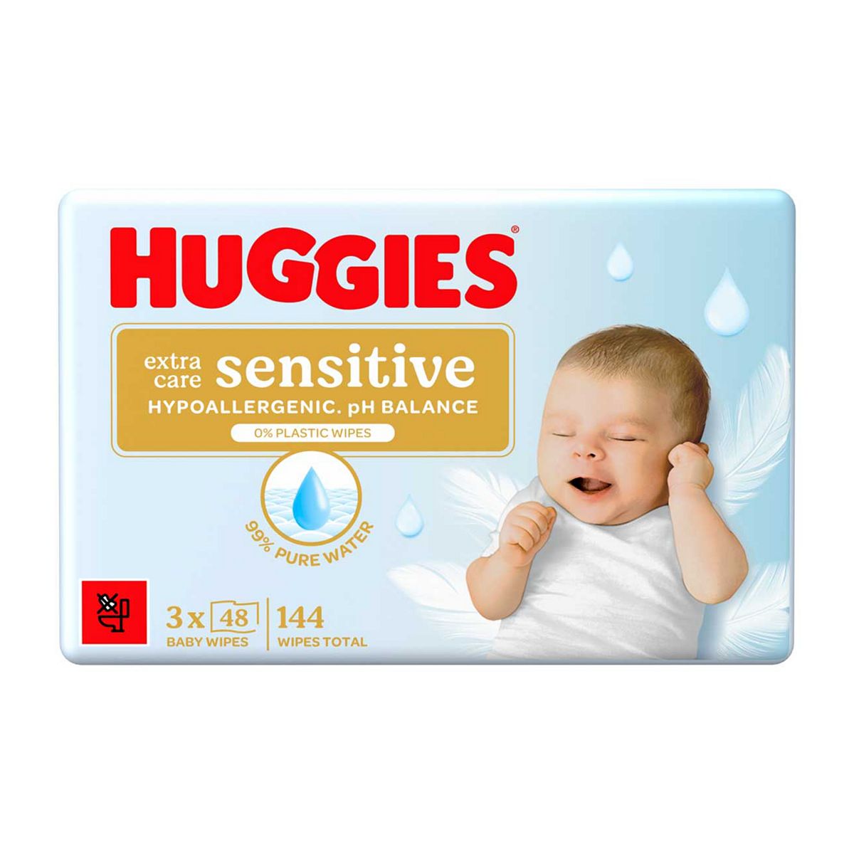 Huggies Baby Wipes Extra Care Sensitive Triplo Pack 48X3