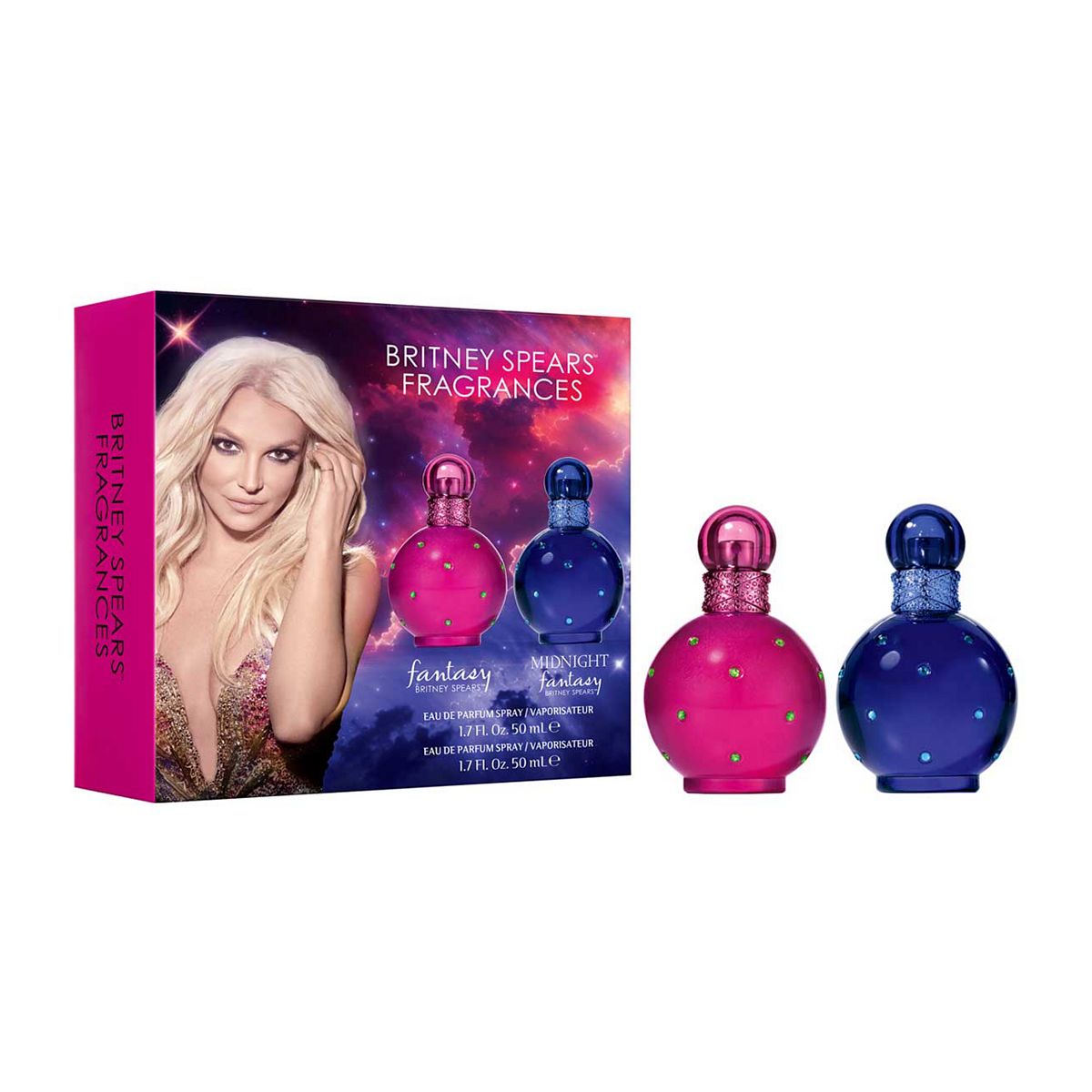 Britney Spears Fantasy & Midnight Fantasy Duo Gift Set - 50ml