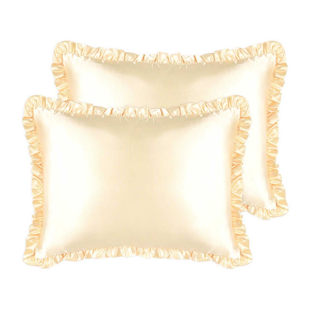 Silver Cloud Silver Ion Infused Frilly Pillowcase Twin Pack - Buttercup Collection