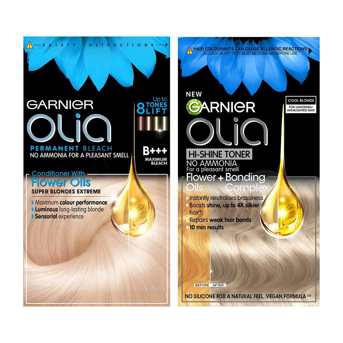 Garnier Olia Bleach And Toner Bundle